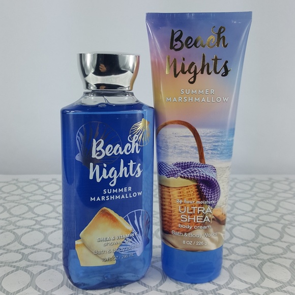 Details About 3 Bath Body Works Beach Nights Shower Gel 10 Floz 295 Ml Summer Marshmallow